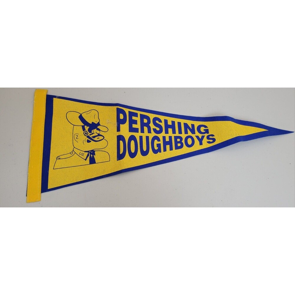 Rare Vintage Felt Pennant for The Pershing Doughboys  Detroit High School